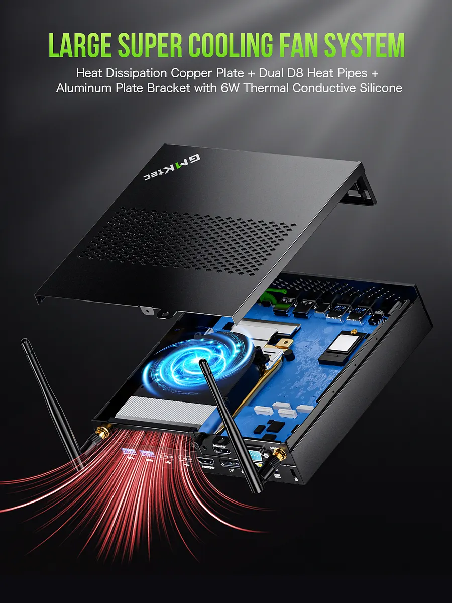 ミニPC GMKtec K10 13900HK/8G/512G Win11Pro Intel 13th Core i9-13900HK Mini PC--NucBox K10
