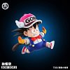 Arale Riding Cloud & Running Son Goku - Dr. Slump Dragon Ball Resin Statue - ToyBirds Studio