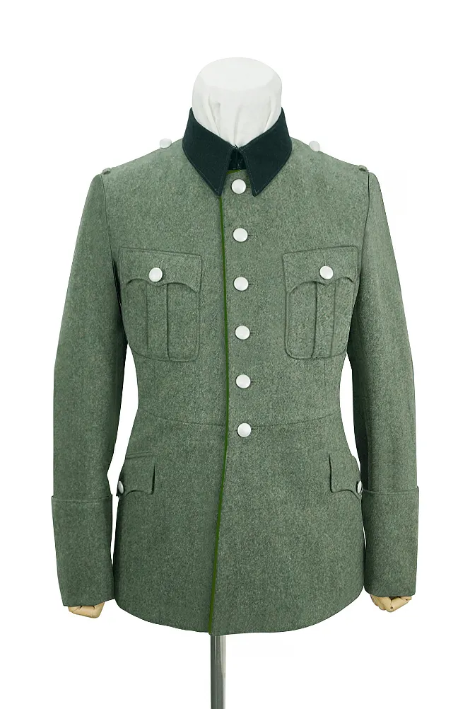   Wehrmacht German M1928 General Officer Wool Piped Service Tunic Jacket II German-Uniform