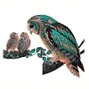 (US Local)Owl Diamond Painting Art Door Right Angle Sign for Indoor Outdoor Wall