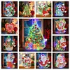 5D Christmas Diamond Painting Hanging Light Festive Rhinestone Lamp Pendant Kits