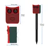 Solar Outdoor Motion Sensor Alarm Dog Barking&Gunshot Sound Loud Noise Maker