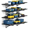 [US Local Warehouse] 4-Pack Heavy Duty Garage Wall Shelving 48.03x18.11x8.66in Garage Storage Rack Floating Shelves 1000 lbs Load Capacity for Power Tools Garden Supplies