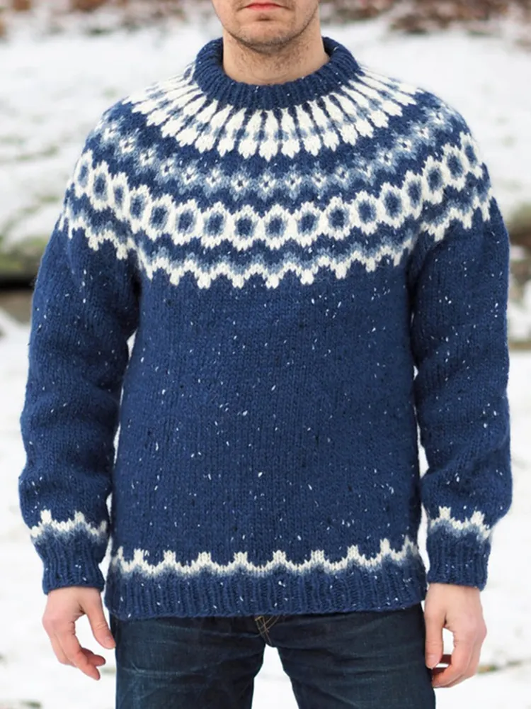 Blue Icelandic Vintage Sweater