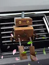 Car Aromatherapy Wooden Figure Shaking Wooden Man Figurine Little Nerdy Dolls