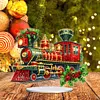 Acrylic Christmas Santa Snowman Cardinal Diamond Painting Desktop Decors Kit