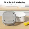 Ultrasonic Fruit and Vegetable Washing Machine Vegetables Cleaning Basket