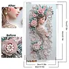 Diamond Painting-DIY Crystal Rhinestone Floral Adorned Lady(40x70cm)