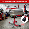 [US Local Warehouse] Multifunction Paint Stand Bumper Stand Adjustable 90 Degree Rotating Paint Holder with 4 Wheels Hang Automotive Panels Fenders Bumpers Car Parts