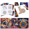 4 Pcs Butterfly Fairy Coloring Book Set Mindfulness Art Books for Adults 