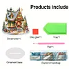 (US Local)Acrylic Christmas House Desktop Diamond Art Kits Diamond Painting Desktop Decors