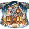 (US Local)4Pack Xmas-Special Shaped Diamond Painting Kit(40x40cm)