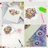 6pcs DIY Blossom Diamond Art Greeting Cards 5D Rhinestone Arts Birthday Card