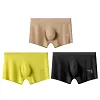 Men's Ice Silk Sexy 3D Seamless Boxers Panties