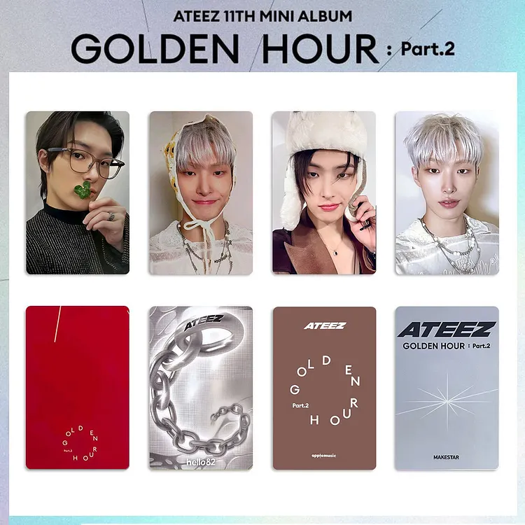 Ateez Golden Hour Part.2 Poca Makestar Sunflower Benefit Photocard