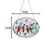 DIY Crystal Diamond Pendant Hanging Ornament Pendant for Home Garden