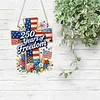 250th Anniversary of Independence DIY Acrylic Diamond Painting Hanging Kit Special Shape Crystal Rhinestone Art Pendants Single Side Drill for Adults Gift Home Wall Or Window Decor