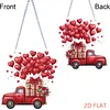 Valentine Day 2D Flat DIY Diamond Art Pendant Diamond Painting Set (Love Car)