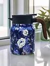 1000ml Floral Pattern Teapot Stainless Steel Mini Hot Coffee Pot for Hot Drinks