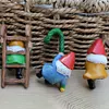 3 Pcs Climbing Funny Gnome Garden Statue Art Resin Dwarf Sculpture Home Decor