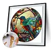 Hummingbird Glass Painting-Paint by Numbers Acrylic Painting 40*40CM