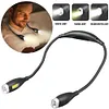 LED Neck Reading Light Flexible Book Light Adjustable Rechargeable Flashlight
