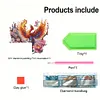 (US Local)Flower Phoenix  Diamond Painting Door Corner Sign DIY Door Frame Decor