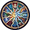 (Counted/Stamped) 11CT Sun Moon Constellation-Cross Stitch 50*50cm/19.68*19.68in