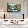 (US Local)Swan Hut-11CT Stamped Cross Stitch Kit(60x40cm)