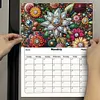 Special Shaped Gem Flower 5D DIY Diamond Painting Art Magnetic Fridge Calendar