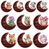 Lunar Design DIY Diamond Painting Wall Shelf 5D Diamond Embroidery Painting Kit