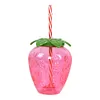 3/6pcs Drinking Cup 500ml Pineapple/Strawberry Shape Creative Beach Party Favors