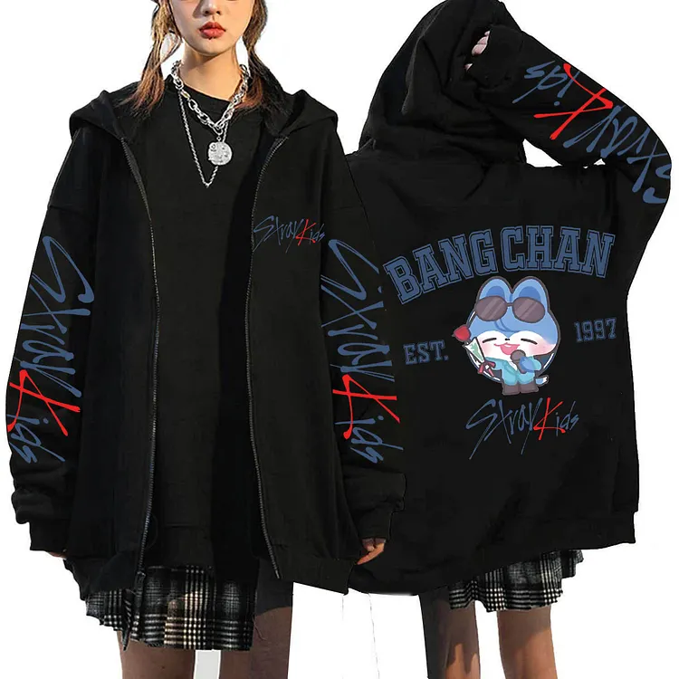 Stray Kids Skzoo Zip-Up Hoodie