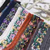 5 Paires Chaussettes &agrave; Fleurs Brod&eacute;es Vintage