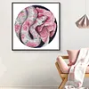 Partial Embroidery DIY Snake Flower Pattern Stamped 11CT Cross Stitch Kits