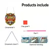 Diamond Painting Single-Sided Acrylic Land of The Free Hanging Pendant Sun Catcher for Home Garden Wall Door