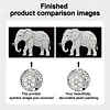 DIY Pearl Painting Elephant for Home Wall Decor with Frame(20x30cm)