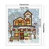 (4pcs) Christmas Cabin - 14CT Stamped Cross Stitch 15*17cm/5.91*6.69in(Bundle Sale)