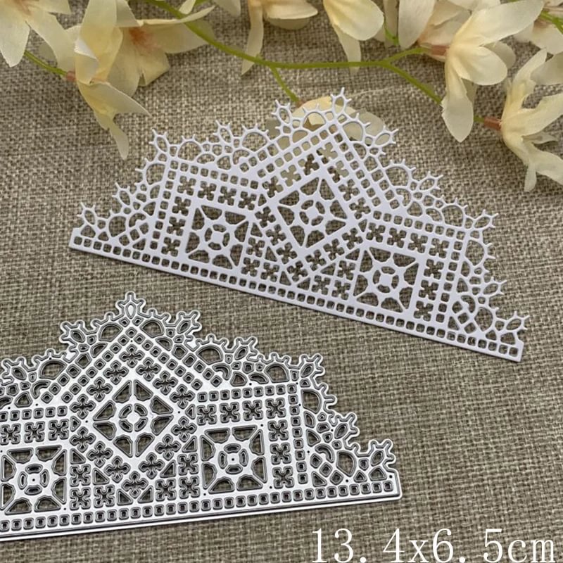 Athvotar grid frame edges Metal Cutting Dies Stencils Die Cut for DIY Scrapbooking Album Paper Card Embossing