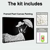 (20x30cm)DIY Umbrella Lady Framed Handmade Pearl Painting Art Craft Kit Living Home Decor