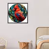 Cardinal Glass Painting-Paint by Numbers Acrylic Painting 40*40CM