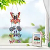 (US Local)DIY Diamond Painting Double Sided 3D Wind Chime Pendant  Hanging Kit