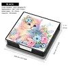 Cat Leather Diamond Art Note Box with 160 Sheets of Paper for Adults Beginners