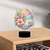 Acrylic Double Sided Flower Egg Diamond Painting LED Night Light for Easter