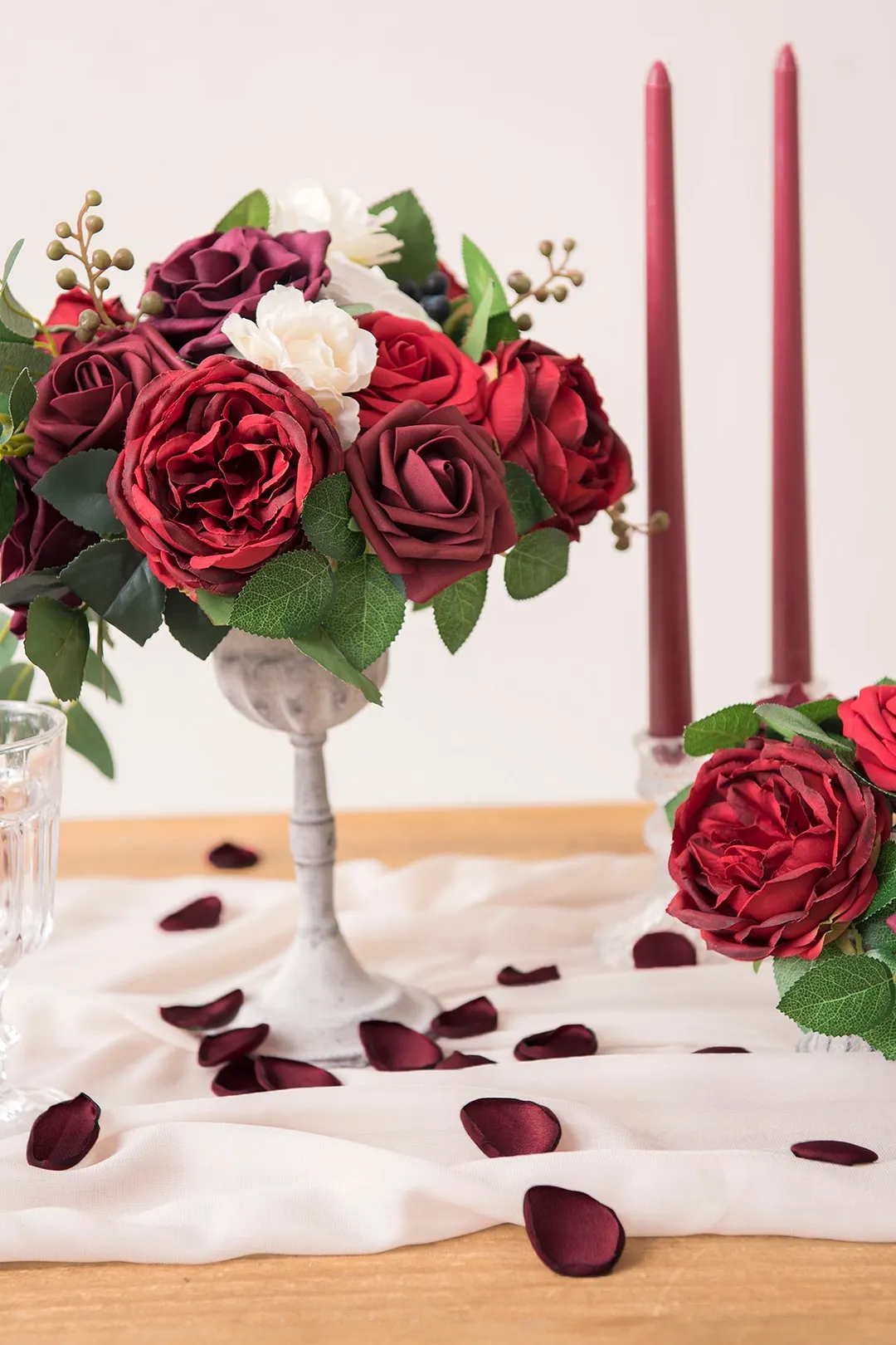 Silk Rose Petals