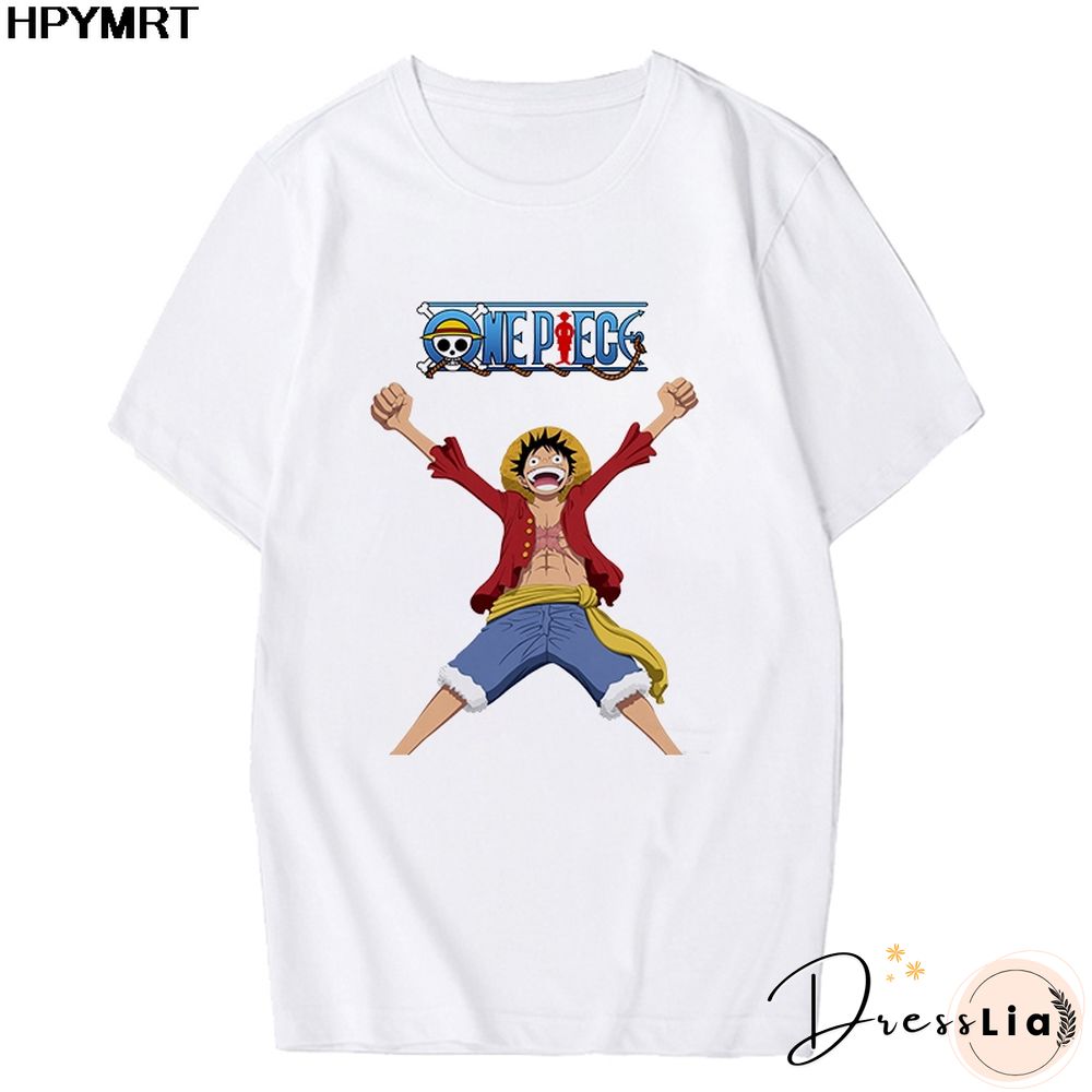 Anime Tshirt Women T Shirt One Piece Zoro Japanese Harajuku T-shirt Hipster Tees Harajuku Streewear Fashion Tops Female Clothing
