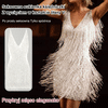Vestido sexy de princesa com decote em V
