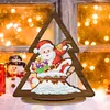 >SALE<Wooden Christmas Table Top Diamond Painting Ornament Kits Xmas Home Decor (E)