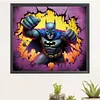 Batman Wall-Full Round Diamond Painting 40*35CM