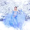 Maternity Lace Dresses Mesh Long Photo Dress